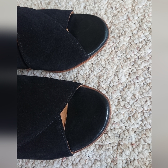 Alberto Fermani Black suede Leather Heels size 37 - Picture 7 of 15